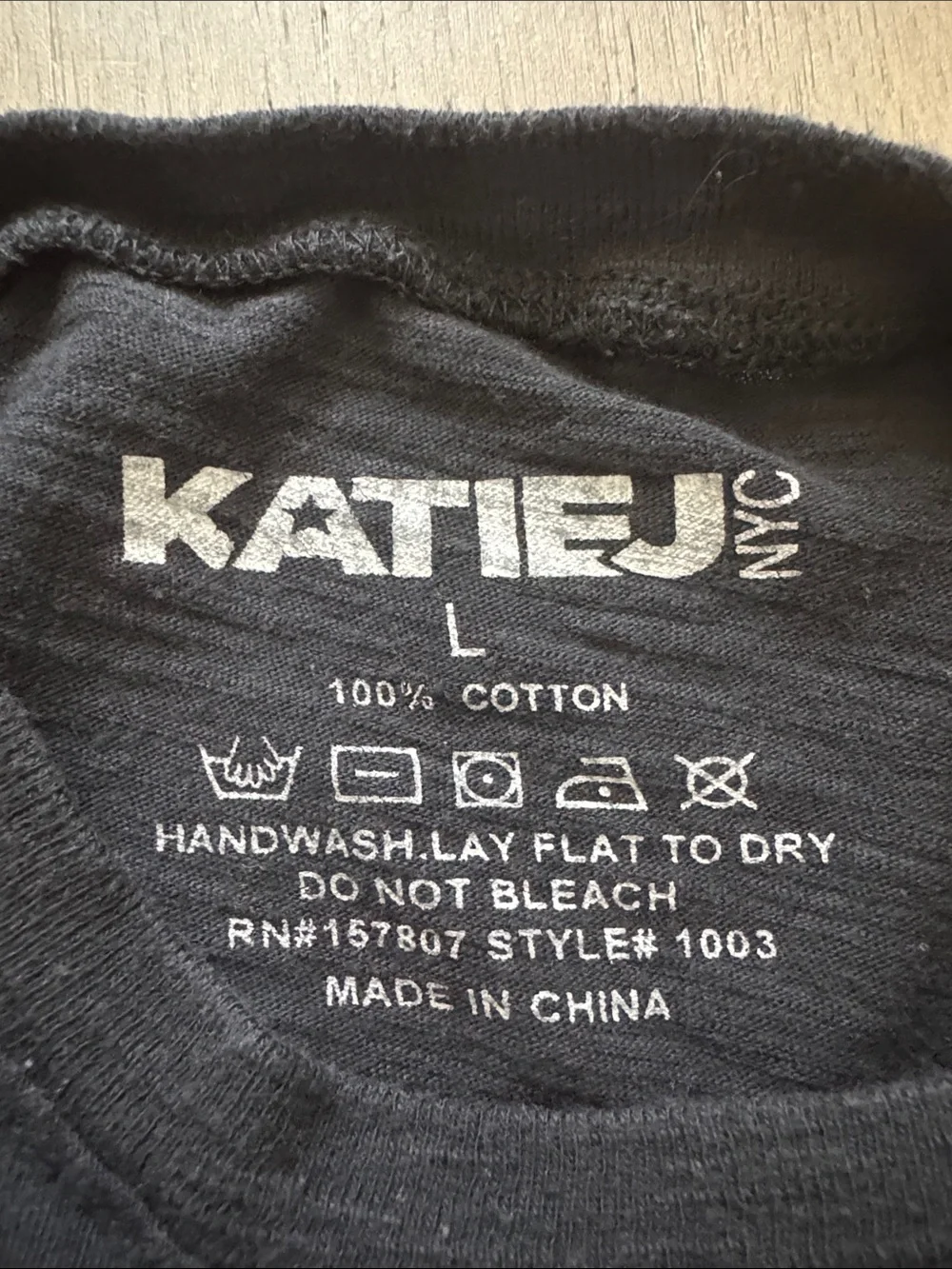 KatieJ Classic Black Cropped Tee